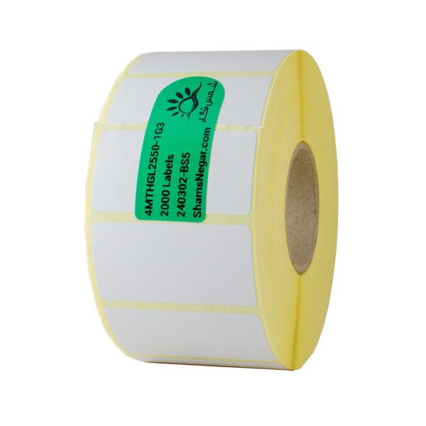 لیبل حرارتی 50*25 با چسب دائمی